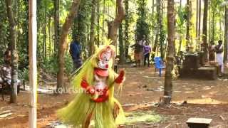 Gulikan Theyyam at Vallikkunnam Illam Vadassery [upl. by Haimehen]