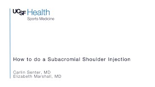 How to do a Subacromial Shoulder Injection [upl. by Ahsenahs]