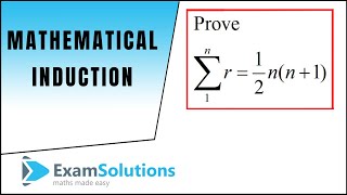 Mathematical Induction  Proof of ∑rnn12  ExamSolutions [upl. by Cosenza]