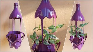 CREATIVE WAY ON HOW TO MAKE HANGING POT FROM PLASTIC BOTTLE [upl. by Odlaumor84]