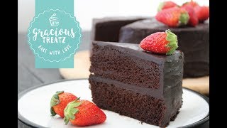 Eggless Moist Chocolate Cake Recipe [upl. by Bellina]