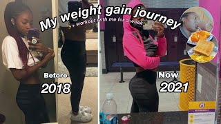 Hacks That Helped Me GAIN WEIGHT 💪🏾🍑  My weight gain journey  workouts meals amp tips [upl. by Rollie]