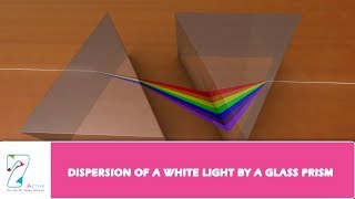 DISPERSION OF A WHITE LIGHT BY A GLASS PRISM [upl. by Liban]